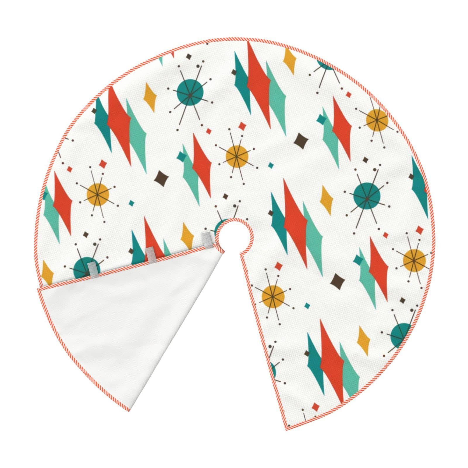 Amazon.com: Christmas Tree Skirt 48 inches Mid Century Modern